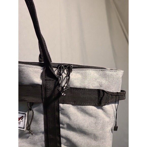 Multi Pocket Canvas Tote Bag with Zipper, Medium Work Bag Compartments Unisex - Picture 2 of 8